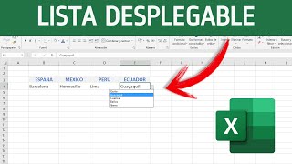 Como hacer LISTA DESPLEGABLE independiente en EXCEL [upl. by Dupaix]