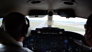 Martinair Learjet 35A Cockpit Landing  Richmond KRIC [upl. by Crowley]