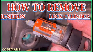 FORD F150 F250 F350 Removing the ignition switch  lock cylinder this truck is a 2001 [upl. by Ynohtnad56]