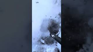 Milwaukee Leaf Blower Snow Removal [upl. by Nerrak]