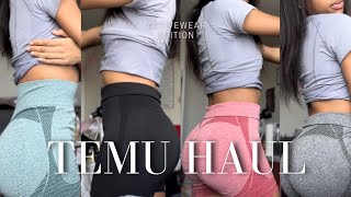 TEMU TRY ON HAUL  ACTIVEWEAR REVIEW [upl. by Adnalue223]