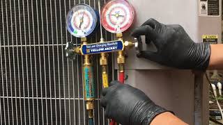 How to add freon in HVAC  EASY and FAST [upl. by Adnohsor852]