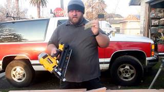 DeWalt framing cordless nail gun dcn692 review [upl. by Llerrehc]