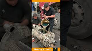 The Process Of Adding Oil To A Truck Engine [upl. by Gasperoni979]