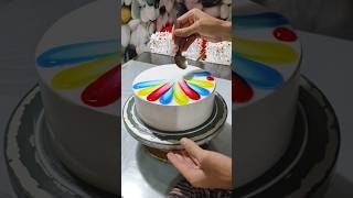 Multi Colour Cake  Multi Colour Combination Cake Design shorts youtubeshorts [upl. by Lemraj]