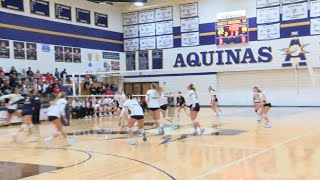 Davis Foor lead Aquinas to Regional win [upl. by Yelyr]