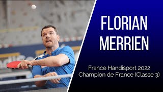 FRANCE HANDISPORT 2022  Florian MERRIEN  Champion de France Classe 3 [upl. by Boys]