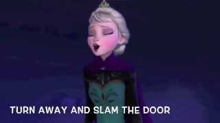 Let it go from the Disney film Frozen with lyrics [upl. by Kavanagh]