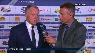 La réaction de JeanMichel Aulas après Lyon VS Nice 01 [upl. by Brigette487]