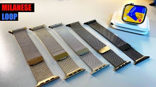 Apple Watch Milanese Loop Revisited ALL COLORS  For AW S8 Ultra SE  How Does it Hold Up [upl. by Gelya103]