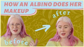 How an Albino Girl Does Her Makeup  Albinism Makeup Tutorial [upl. by Peggie]