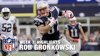 Rob Gronkowski Highlights Week 7  Jets vs Patriots  NFL [upl. by Yelrahc]