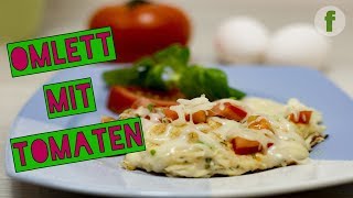 Omelette mit Schinken amp Käse  Rührei schnell einfach amp super lecker  Omlett Rezept [upl. by Nodnarb]