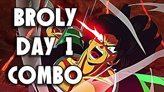 DBS Broly Base Day 1 Combo Tutorial  Dragon Ball Sparking Zero [upl. by Cassandre242]