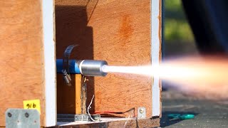 Rocket Nozzle Propulsion Experiment Vlog [upl. by Attoynek]