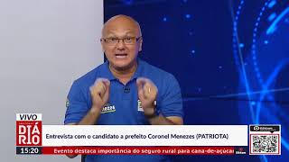 ELEIÇÕES 2020 Coronel Menezes apresenta propostas para Manaus no AMAZONAS DIÁRIO [upl. by Renzo321]