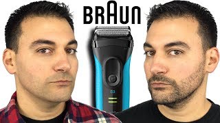 Beard Shaving  Braun Series 3 Proskin 3040s Foil Shaver vs Remington F5 5800 Electric Shaver [upl. by Ilegna]