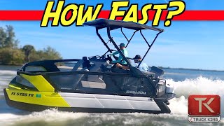 SeaDoo Switch Sport InDepth Review  Carving Corners in a Pontoon [upl. by Ntisuj]