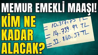 Memur emekli maaşları ne kadar oldu I En düşük memur maaşı I haber sondakika [upl. by Epner155]