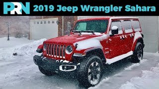 Snow Storm in Toronto  2019 Jeep Wrangler Unlimited Sahara Review [upl. by Molini]