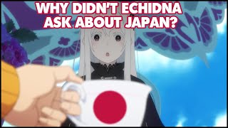 Why Didnt Echidna Ask About Japan  Re Zero Theory [upl. by Ciredor]