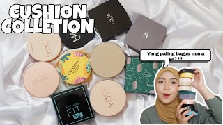 REVIEW SEMUA CUSHION YANG AKU PUNYA  CUSHION LOKAL [upl. by Ayvid850]