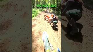 He spun right out  2 stroke dirt bike  Husqvarna te150  AWRCS [upl. by Aro]