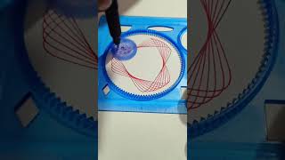 Spirograph drawing spirograph drawing art spirometry shorts [upl. by Idnor]