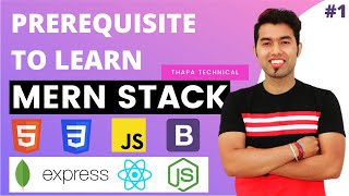 🔴 1 Prerequisite To Learn MERN Stack in 2021  All Resources Provided For Free [upl. by Ecirtnom]