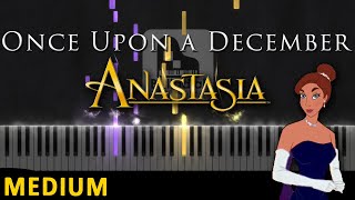 Once Upon a December  Anastasia  MEDIUM Piano Tutorial [upl. by Paulo]