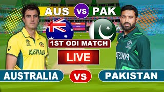 🔴Live  Pakistan vs Australia  1st ODI Match  PAKvsAUS  Live Match amp Commentary [upl. by Anawt]