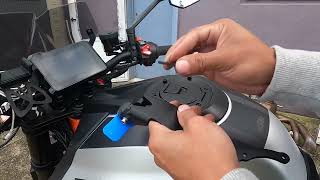 Installing the best phone mount you can buy for your super duke R [upl. by Trinidad]