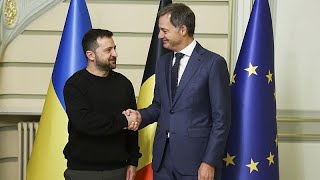 Were very close to sanctioning Russian diamonds says Belgian PM during Zelenskyy surprise visit [upl. by Olotrab]