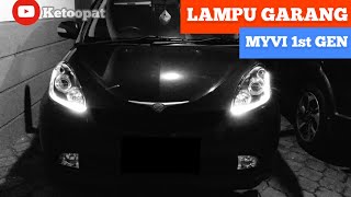 TUKAR HEADLIGHTS GARANG MYVI 1st GEN MAKEOVER MYVI PT 4 [upl. by Kate]