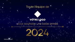 Cybercarte bonne année entreprise 2024 FX155  Vidéostorytelling by Néologis [upl. by Arakat436]