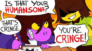 Drawing DELTARUNE characters as HUMANS [upl. by Yenolem803]