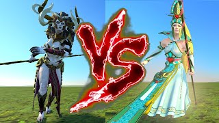 Morathi VS Alarielle the Radiant Total War Warhammer 3 [upl. by Elihu]