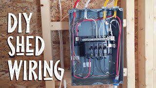 DIY Shed Electrical Rough In amp Wiring [upl. by Bopp]