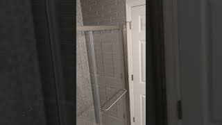 DreamLine InfinityZ SemiFrameless Single Bypass Shower Door Installed [upl. by Tiduj]