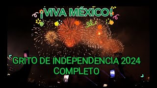 Grito de Independencia de México 2024 Ultimo grito de Andres Manuel Lopez Obrador [upl. by Anuaik457]