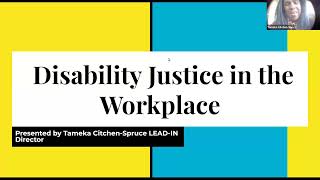 Disability Justice in the Workplace [upl. by Juliano358]