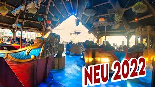 Sirocco  Onride POV NEW 2022  Efteling 2022  ehem Monsieur Cannibale  Teetassenfahrt [upl. by Shriver261]