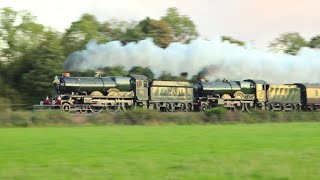 Double Headed Castles 5043 amp 7029 Conquer the Devon Banks with quotThe Mayflowerquot  27924 [upl. by Bixby]