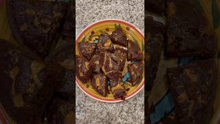 Biscoff Brownies  sooo good the best brownie recipe [upl. by Kotz858]