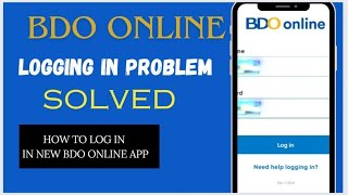 Paano mag Log In sa BDO Online App Paano mag reset ng password and user name sa BDO online 2024 [upl. by Yelsnya]