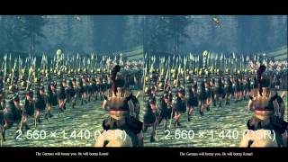 AMD VSR vs Nvidia DSR – Rome 2 [upl. by Bruell277]