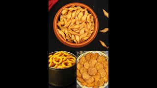 3 Easy Snacks Recipes  Diwali Snacks Recipes  Diwali Special Recipes  Evening Snacks  Jar Snacks [upl. by Ryhpez]