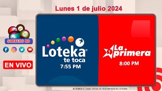 Loteka y la Primera en vivo 🎰 │Lunes 1 de julio 2024– 755 PM [upl. by Kamal834]