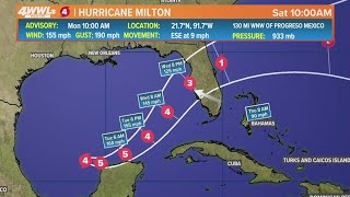 Watch Tracking Hurricane Milton [upl. by Elleiram]