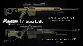 MAGNUM 30 Update 10568  AI AW50 and Barrett MK22 MRAD [upl. by Elamrej]